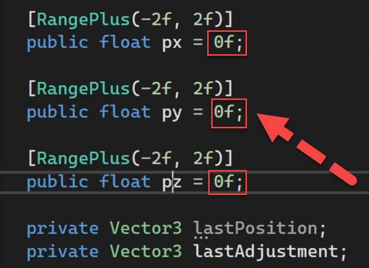 default values