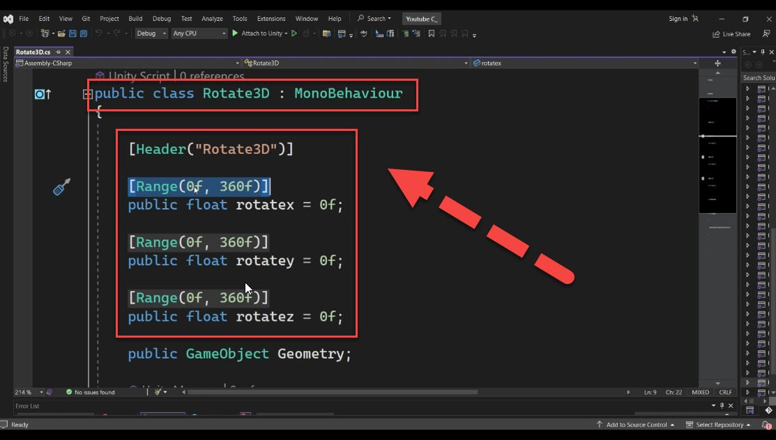 public class named Rotate3D