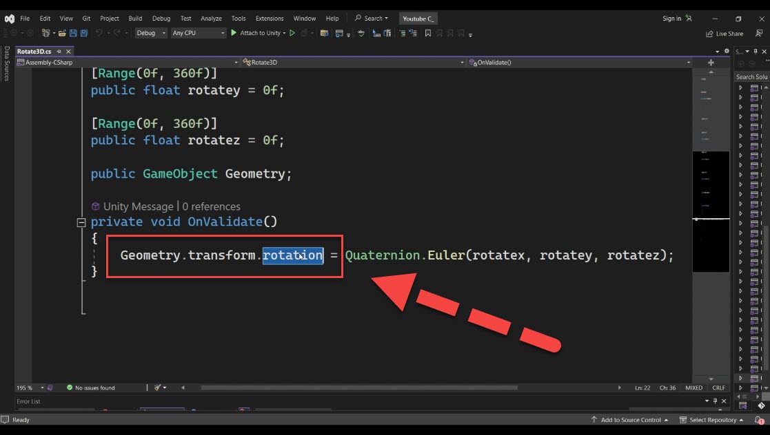 transform rotation property